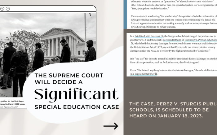 The Supreme Court Will Decide a Significant Special Education Case